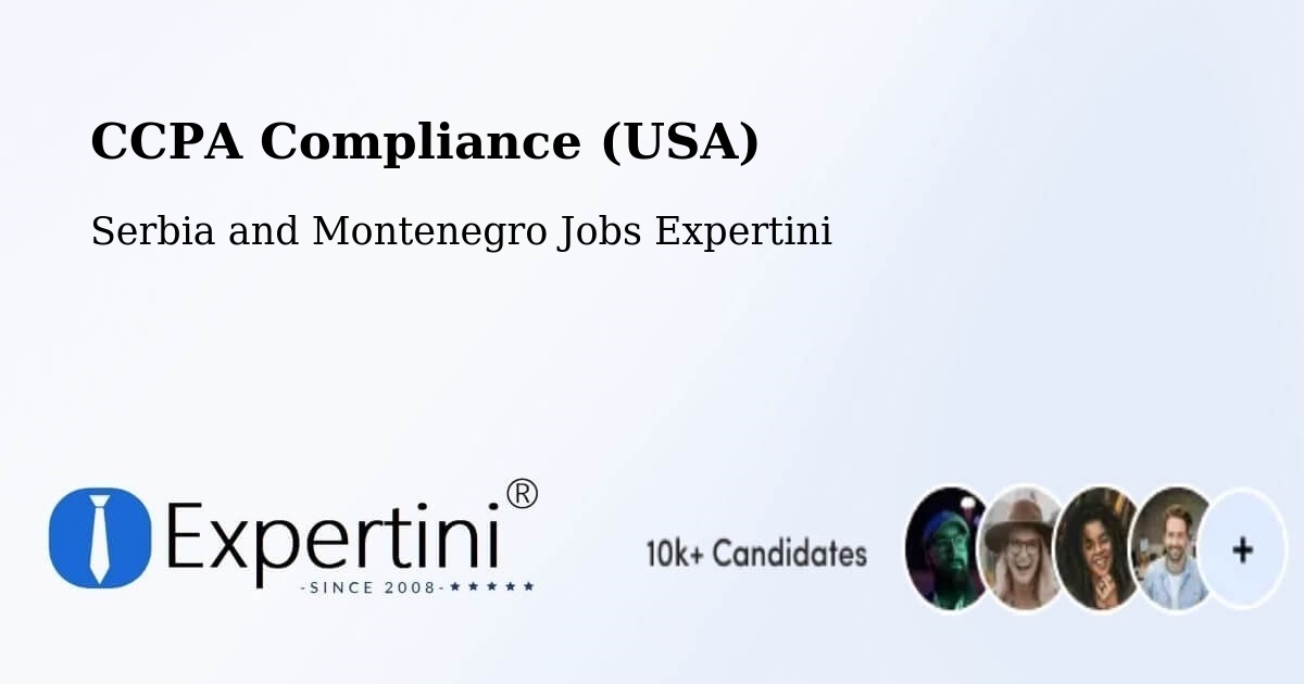 CCPA Privacy Rights & Compliance Notice – High River - Serbia and Montenegro Jobs Expertini